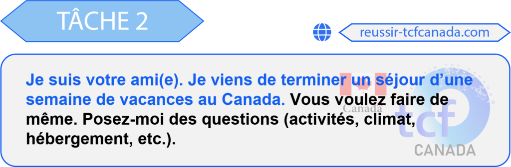 TCF Canada Tâche 2 sujet 3 exp orale Fév 2022
