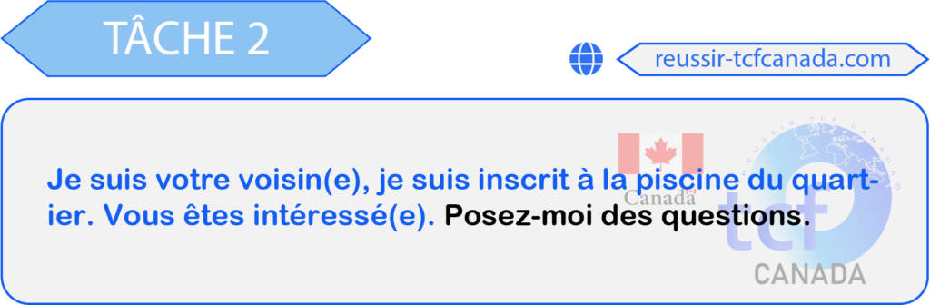 TCF Canada Tâche 2 sujet 3 EO Mai